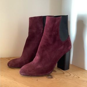 RAG & BONE “AGNES” BURGUNDY BOOTS